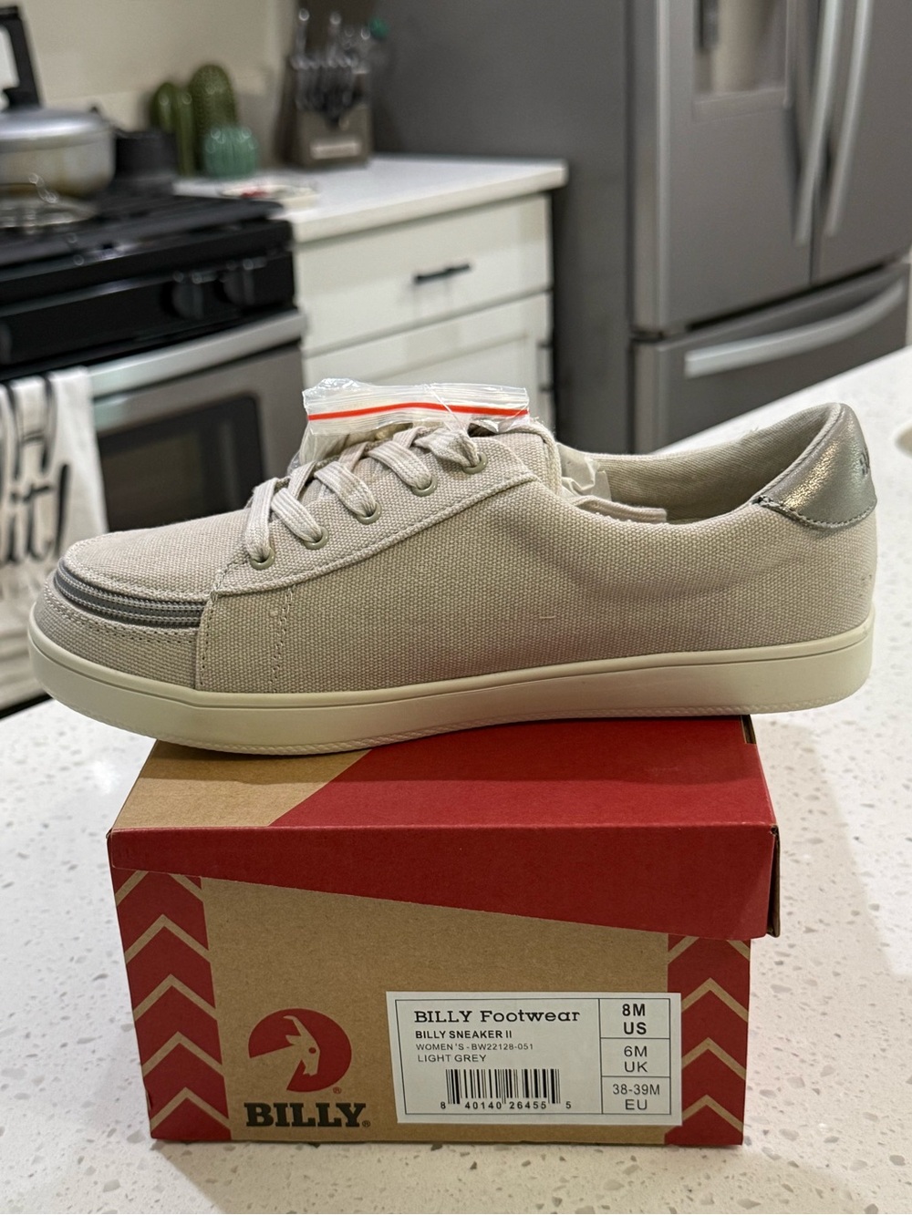 Billy Women's Grey Athletic Shoes - 8 Women’s Medium